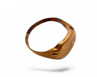 43 10KGoldScrapSignetRing678g