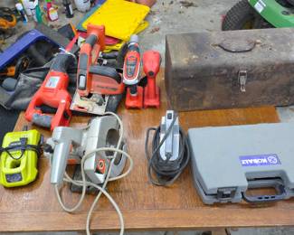 Kobalt tool set, 120v tools, empty toolbox