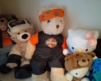 Harley Davidson bears and Hello Kitty
