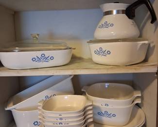 Cornflower blue corningware