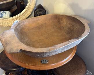Antique dough bowl