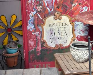 Double sided pub sign vintage 