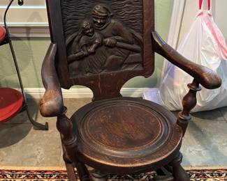 American oak rocker by George Arndt Co. circa 1900