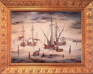 Hugo Casar oil painting