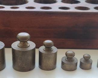 $50-vintage /antique 12 of 13 scale weights