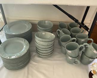 Thomson Pottery set, seaside motif