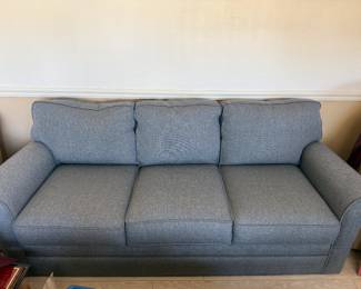 Denim colored fabric sofa