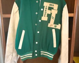 1968 Father Lopez letterman's jacket