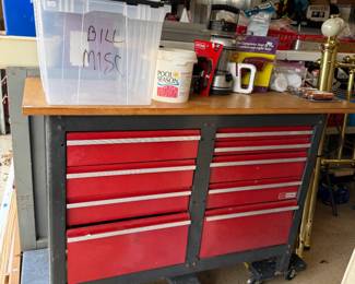 Craftsman 6-drawer rolling tool cabinet work bench