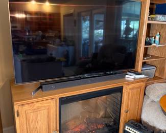 Cabinet w/Dimplex electric fireplace