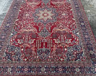 6 x 9.5 area rug w/fringe