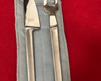 Charcuterie Fork & Knife Serving Set. Made in Italy