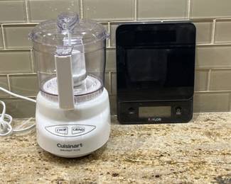 121 CuisinartMiniPrepPlusProcessorTaylorGlassTopDigitalScale