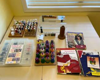 90 LotsofThreadVintageThreadBobbinsMore