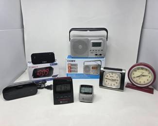 112 CellPhoneChargerClockAlarmClocksWorldBandRadioClock