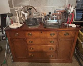 Large Credenza, Kitchen Items