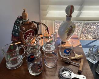 Vintage Liquor Bottles, Barware