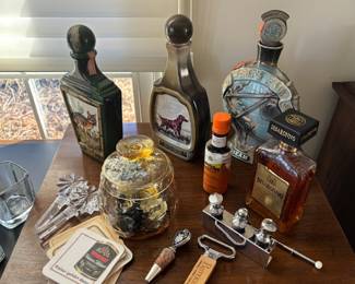 Vintage Liquor Bottles, Barware