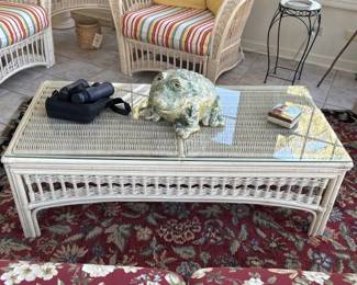 Cane Coffee Table. Decor