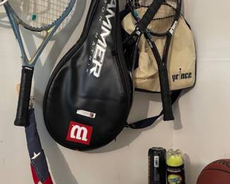 Tennis Rackets, BB, Basketball