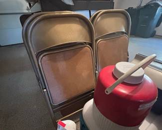Card Table w/4 Chairs, Coolers