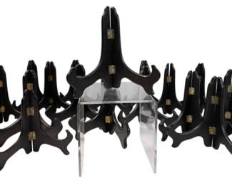 16 Black Plate Holders 7  One 6 