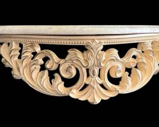 Marble Top French Provincial Wall Shelf