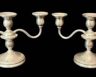 Prelude Weighted Sterling Silver Candelabras