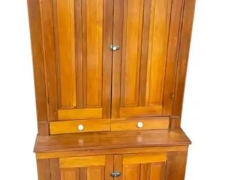 One Piece Wood Hutch Needs Repair