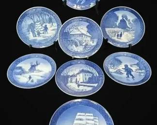 1960s 1970s Royal Copenhagen Winter Plates