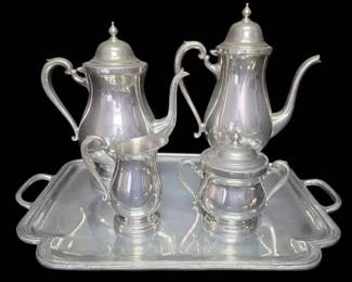 Connecticut House Pewters Tea Set Serving Tray