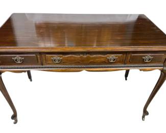 Queen Anne Style Wood Writing Desk