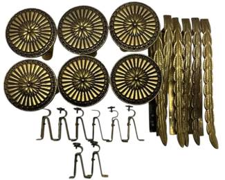 Brass Curtain TieBacks  Hardware