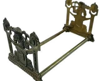 Vintage Brass Book Holder, Extendable