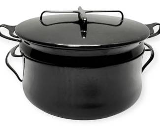 Dansk Kobenstyle MCM Black Enamel 10 Double Boiler Pot