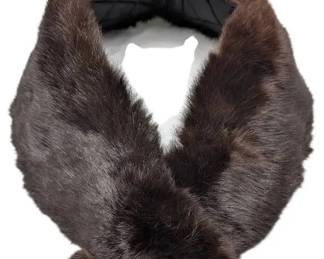Dark Brown Fur Scarf