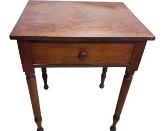 Federal Style Wood End Table