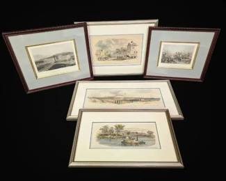 Early American European Framed Prints