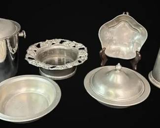 Pewter Bowls, Champagne Bucket, Mug