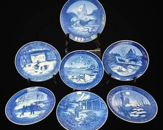 Birds Royal Copenhagen Winter Plates Owl, Swan  More