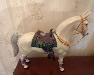 Vintage Ringling Brothers Barnum & Bailey Circus Souvenir Horse Iridescent