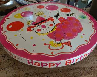 Turntable for cake, plays Happy Birthday 