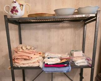 Table cloths and Glassware 