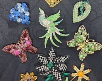Vintage Rhinestone Pins