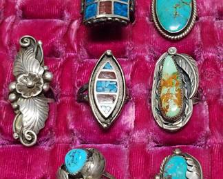 Sterling Silver Native American Rings