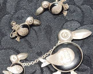 Sterling Silver Ducks