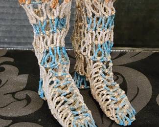Beaded Victorian Shoes