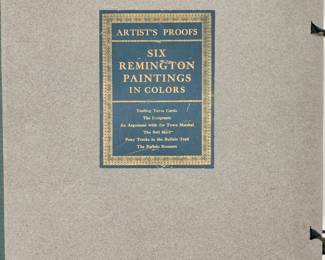 Artists Proof Portfolio of Frederic Remington Prints