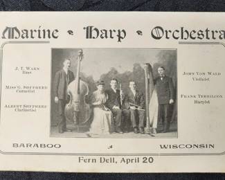 Baraboo Wisconsin Marine Harp Orchestra Card