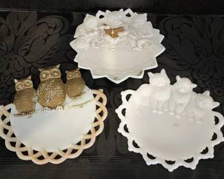 Milk Glass Plates